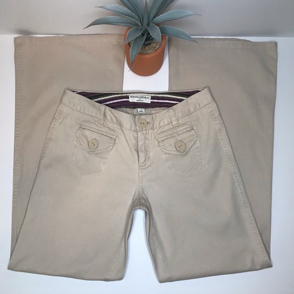 Banana Republic Martin Fit Straight Wide Pants 2 - Picture 6 of 16